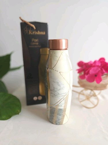 Pure copper water bottle - copper,