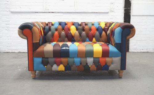 Chesterfield sofa patchwork - sofa, in