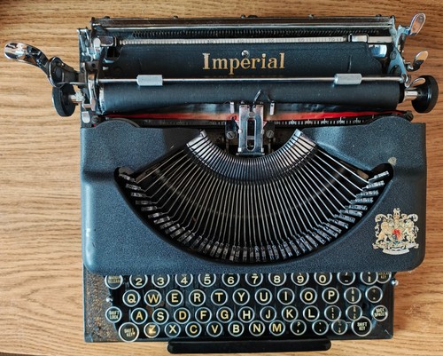 Vintage imperial typewriter - vintage,