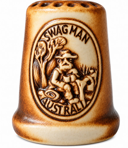 Swagman pottery swag thimble - pottery,