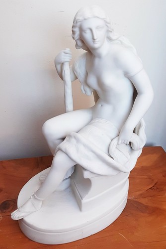 19thc parian ware figure - parian,
