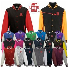 Personalised Custom Embroidered Casual Baseball College Letterman Varsity Jacket