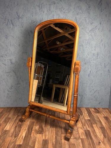 Early victorian walnut cheval - early,