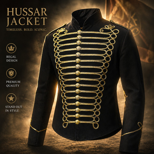 Vintage men hussar jacket - vintage,