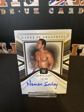 2023 Immaculate WWE Marks of Greatness #15 Norman Smiley Auto /99 B3-T1