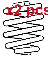 X2 PCS FRONT COIL SPRINGS SET