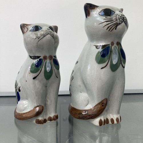 Mexico cat pottery figurines - cat,