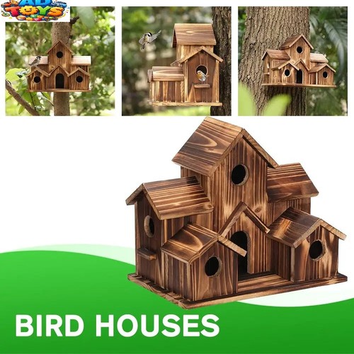 Garden bird house hanging in - house,