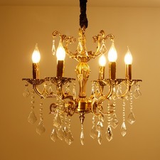 Antique Candle Style Crystal Chandelier Vintage French Chandelier Pendant Lights