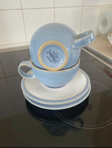 Denby blue jetty tea cup - denby,