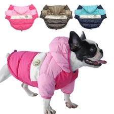 Winter Dog Coat Waterproof Puppy Pet Clothes Reflective Jacket Hoodie Yorkie Pug