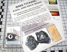 RMS Titanic coal fragment and