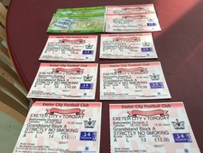 Exeter City v Torquay United 26/12/2000 - 6 consecutive tickets