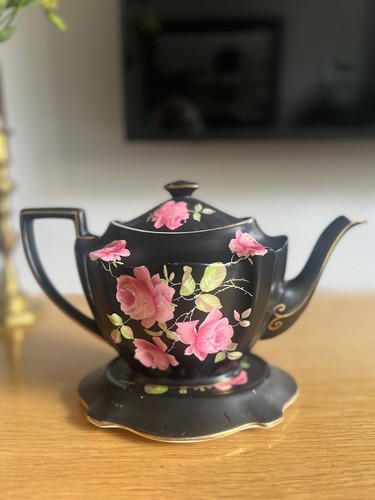 Crown ducal vintage teapot - vintage, and