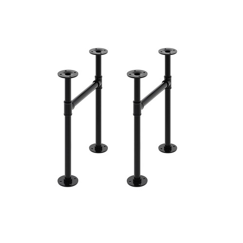 Shaped steel table legs - steel,