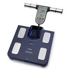 4015672104051 Omron BF511 Square Blue Electronic personal scale OMRON