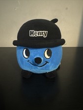 Henry hoover Huggable blue  henry hoover plush soft toy Rare 7” Tall