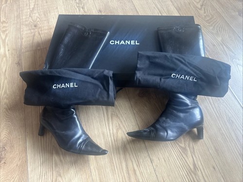 Vintage chanel knee high - knee,