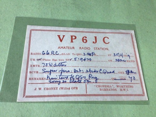 Vintage qsl radio - vintage,
