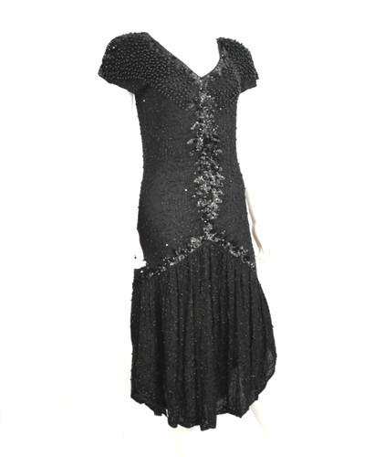 Vintage beaded silk - beaded, flapper