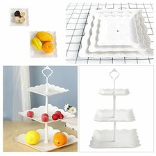 3 Layer Dessert Cake Stand Plate Tableware Plate Higt Tea Party Wedding Festive