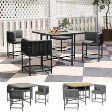 4 Seater Rattan Cube Garden