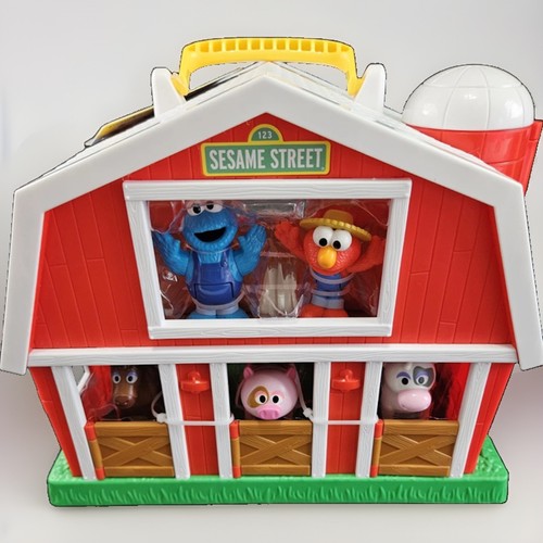 Sesame street toy barn carry - sesame,