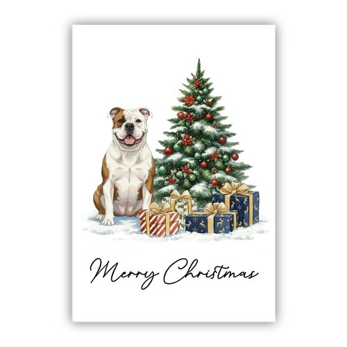 American bulldog christmas - bulldog,