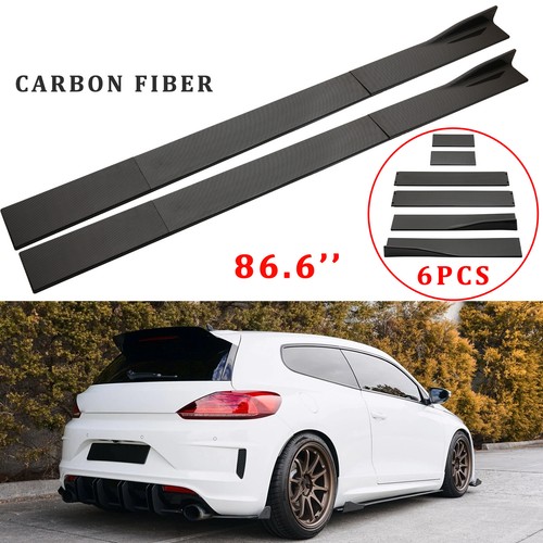 Carbon side skirt - carbon, 86.6"