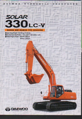 Daewoo solar 330lc tracked - "solar,