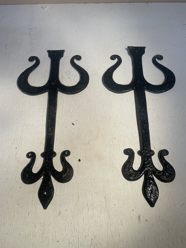 Pair antique cast iron - pair,