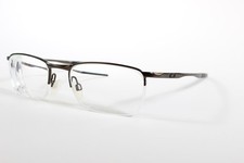 Oakley Eyeglasses Barrelhouse 0.5 Men Pewter Semi-Rimless Titanium Frames 53 mm