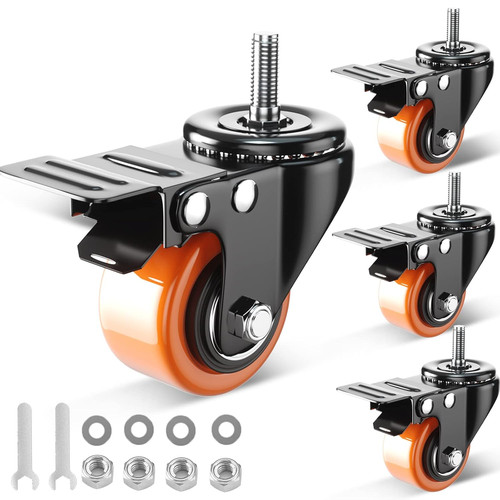 Inch caster wheels threaded - caster,