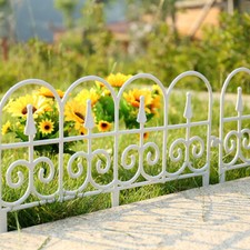 3-60pc Flexible Garden Border Fence Lawn Grass Edging Picket Panel Plastic Hedge