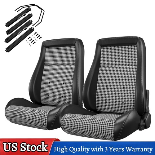 Pair bucket seats with - with, slider