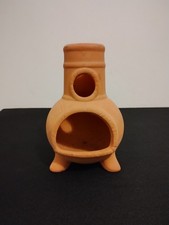 Terracotta Chiminea Tea Light Candle Holder / Incense Cone Burner