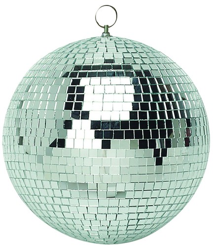 Mini 50mm shiny silver party - 50mm,