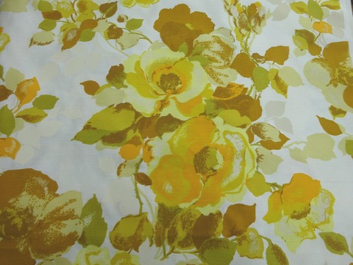 Vintage heavy painted silk - heavy,