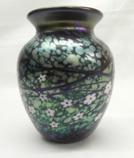 OKRA IRIDESCENT Glass Vase 4"