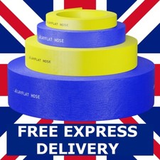 Blue PVC Layflat Hose Pipes Water Delivery Discharge Irrigation 4 BAR Lay Flat