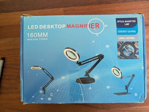 Led magnifying desk lamp - led,