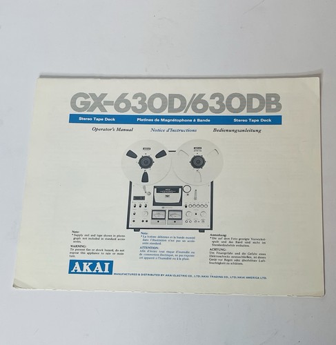 Akai 630d reel to - ,