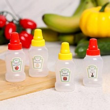 4pcs Mini Sauce Bottles -
