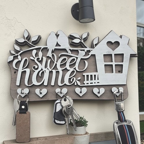 Sweet home wooden - home, key