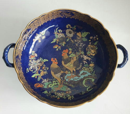 Handled bowl carlton ware blue - bowl,