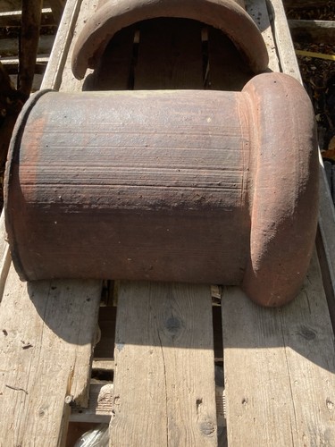 Ridge tiles clay coloured - tiles,