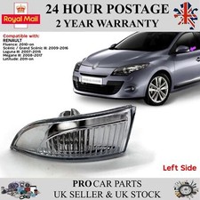 Wing Mirror Indicator Light Lens Left For Renault Scenic III Megane III