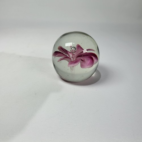 Vintage clear pink art - clear, glass