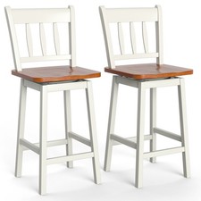 Bar Stools Set of 2 Rubber