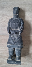 Chinese Terracotta clay standing Warrior soldier guard Figurine Statue 23cm high